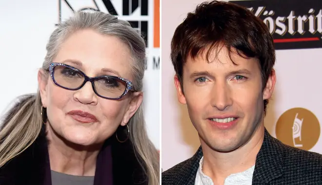 James Blunt has revealed he lived with legendary Star Wars actress Carrie Fisher in the early 2000's.