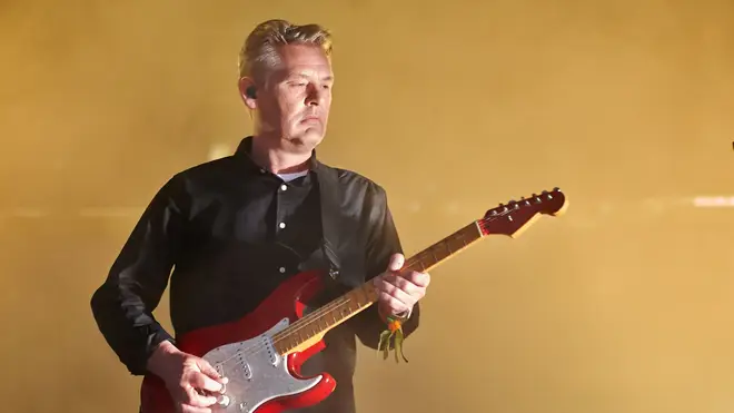Angelo Bruschini performing with Massive Attack in 2014