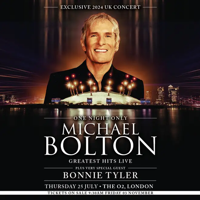 Michael Bolton is back in the UK for One Night Only.