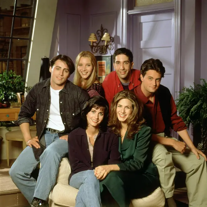 Friends  TV Series 1994 - 2004 USA Created by David Crane, Marta Kauffman Jennifer Aniston , Courteney Cox , Lisa Kudrow, Matt LeBlanc,  Matthew Perry, David Schwimmer