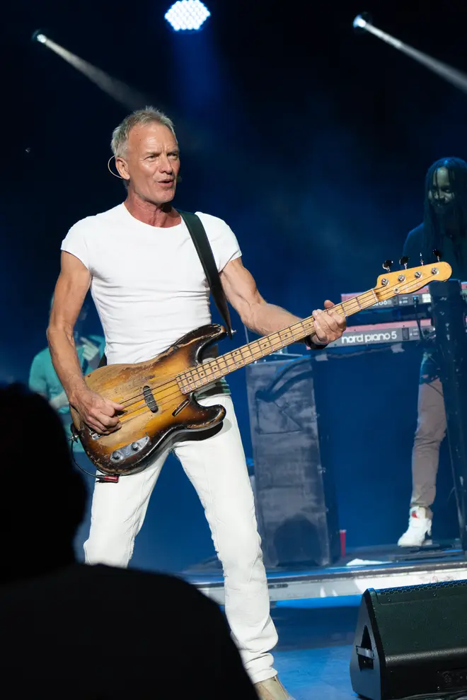 Sting performing in 2023. (Photo by Lisa Lake/Getty Images)