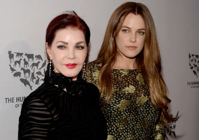 Priscilla with granddaughter Riley Keough in 2016. (Photo by Michael Kovac/Getty Images for The Humane Society Of The United State )