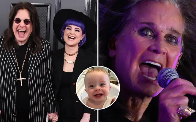 Ozzy Osbourne's grandson looks the spitting image of the legendary rocker.