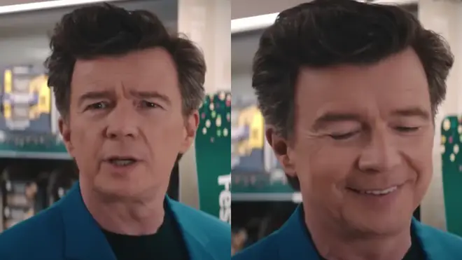 Rick Astley in Sainsbury's Christmas advert