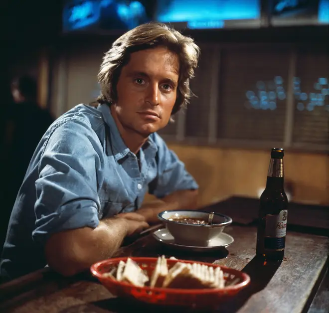 Fans were quick to point out the remarkable resemblance between him and his father, Michael Douglas (pictured in 1971)