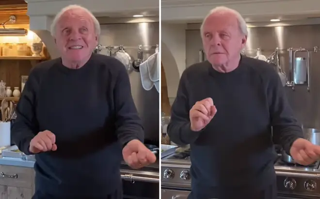 Legendary actor Sir Anthony Hopkins has become a social media star in his own right because of his joyous videos.