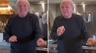Legendary actor Sir Anthony Hopkins has become an social media star in his own right because of his joyous videos.