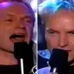 Sting belted out The Human League's synth-pop classic 'Don't You Want Me' for karaoke showdown.
