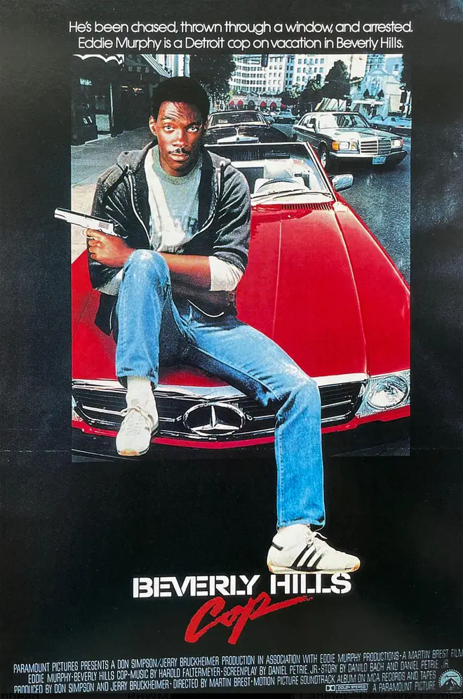 The poster for the 1984 original Beverly Hills Cop movie.