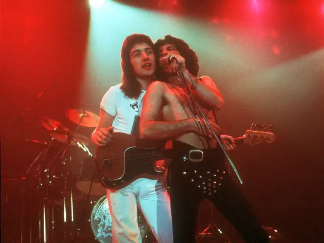 Freddie Mercury and John Deacon had a rare falling out which inspired the song. (Photo by Richard Creamer/Michael Ochs Archives/Getty Images)