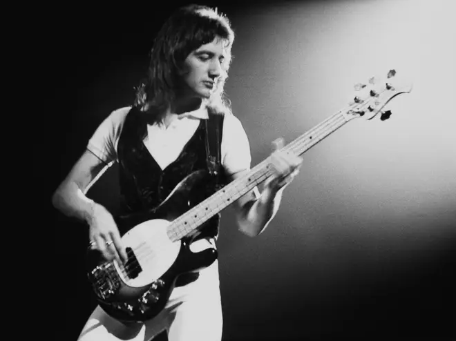 Despite Queen's loud and flamboyant sound, bassist John Deacon was notoriously shy and retiring. (Photo by Gus Stewart/Redferns/Getty Images)