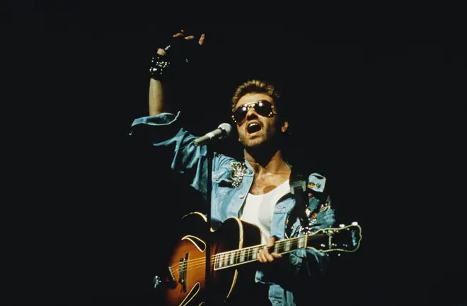 George Michael pictured on his Faith World Tour in 1988.