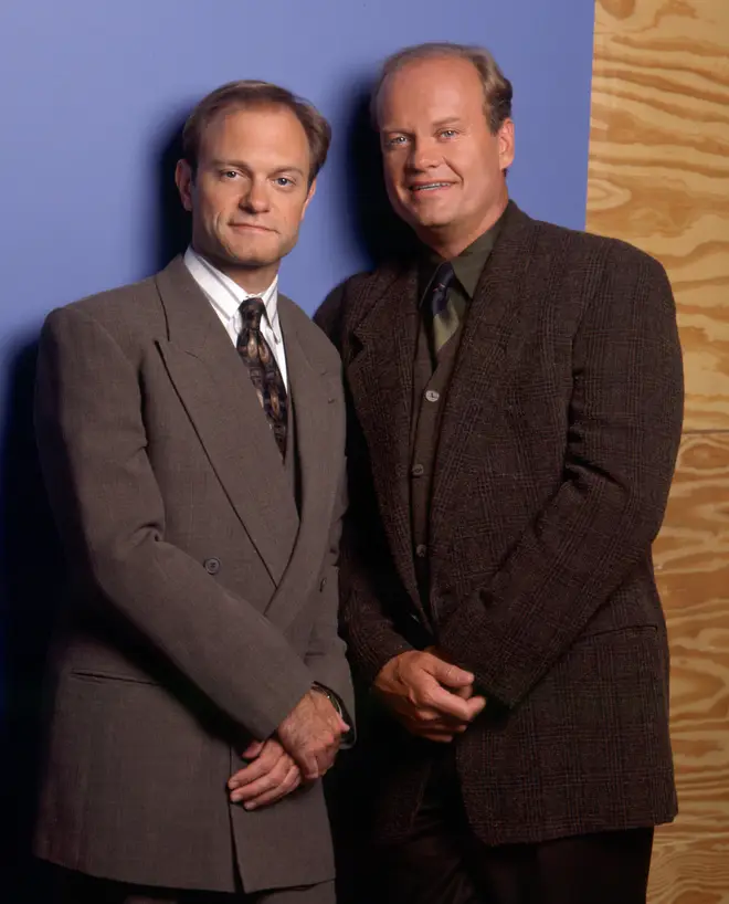 The Crane brothers, Kelsey Grammer and David Hyde Pierce, in 2001.