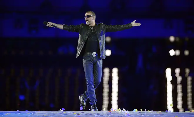 George Michael (pictured) performing at the London Olympic Closing Ceremony in 2012.