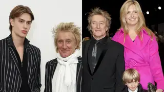 Rod Stewart and family