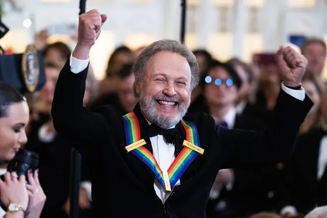 During his speech, Billy Crystal shared insights into his life alongside his wife and two daughters, and expressed heartfelt sentiments about the enduring importance of his family.