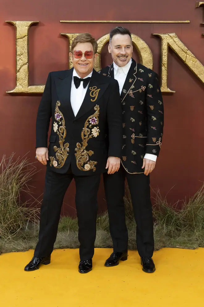 The Lion King 2019: Elton John and David Furnish