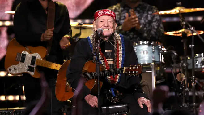 Willie Nelson at the Rock and Roll Hall of Fame in 2023
