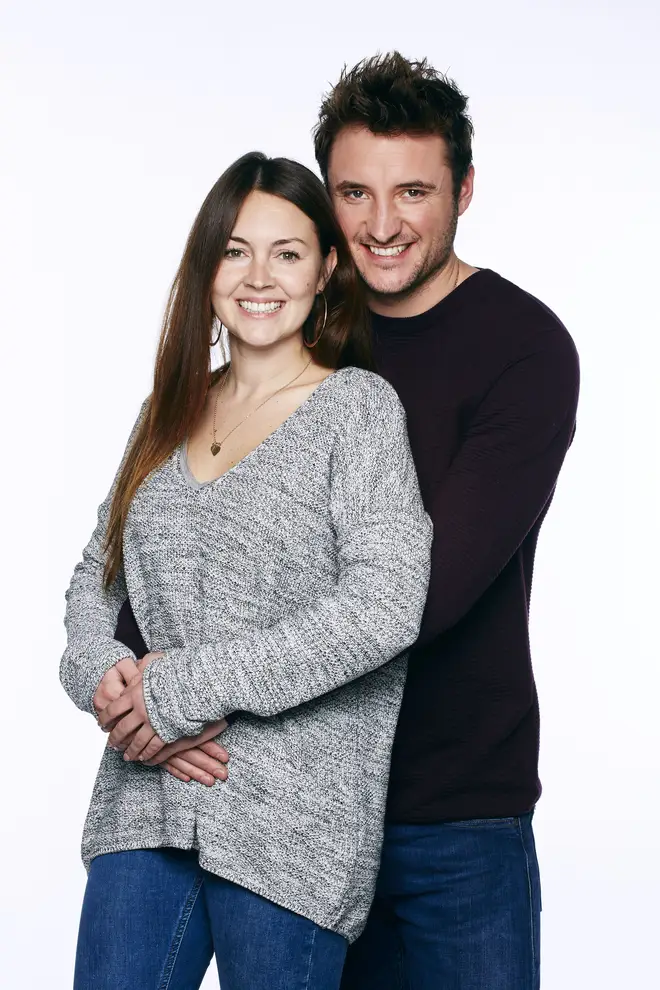 Stacey Folwer and James Bye as Stacey and Martin Folwer on EastEnders