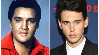 Elvis Presley alongside Austin Butler