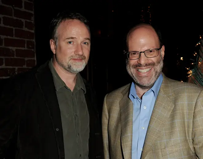 Scott Rudin (right) with film director David Fincher. (Photo by Kevin Winter/Getty Images)