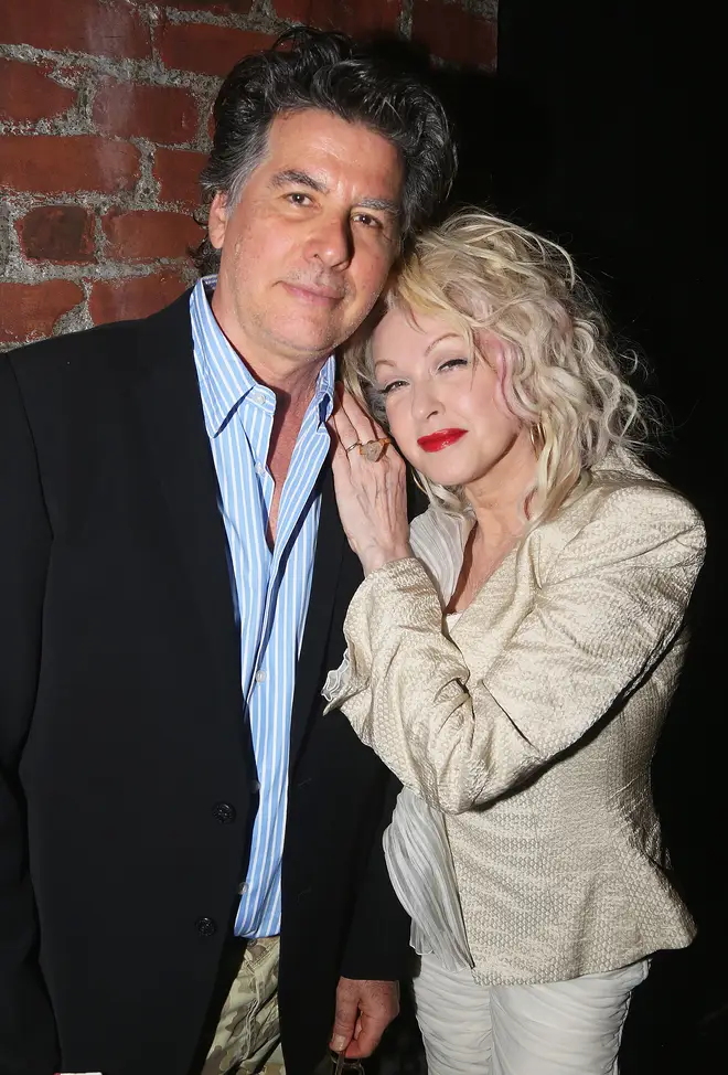 Cyndi Lauper and husband David Thornton in 2018