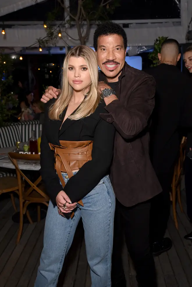 Sofia Richie and Lionel Richie together in 2020. (Photo by Presley Ann/Getty Images for Rolla's)