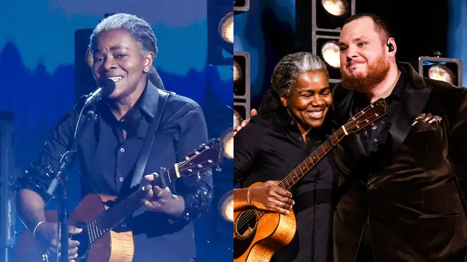 Tracy Chapman and Luke Combs at the Grammys