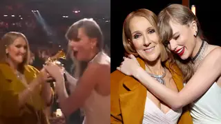 Taylor and Celine at the Grammys