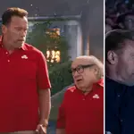 Arnold Schwarzenegger and Danny DeVito in the State Farm Insurance commercial