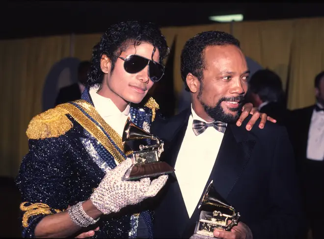 Michael Jackson with Quincy Jones