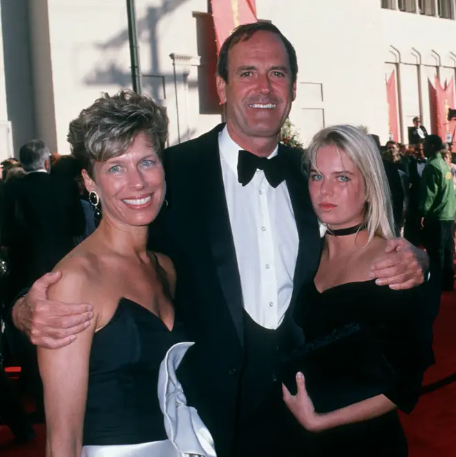 John Cleese with second wife Barbara and daughter Camilla in 1989