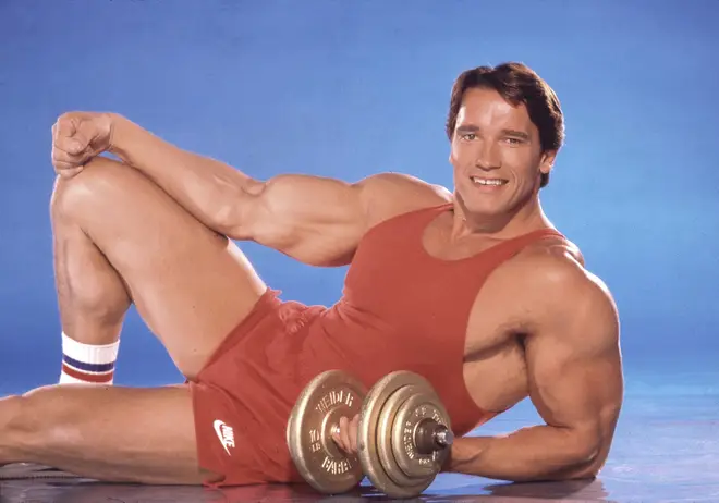 Arnold Schwarzenegger in his body building days