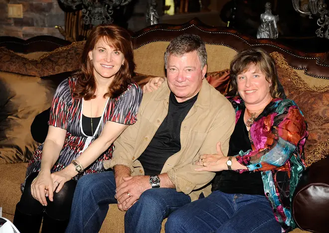 William Shatner with daughters Lisabeth and Leslie in 2008