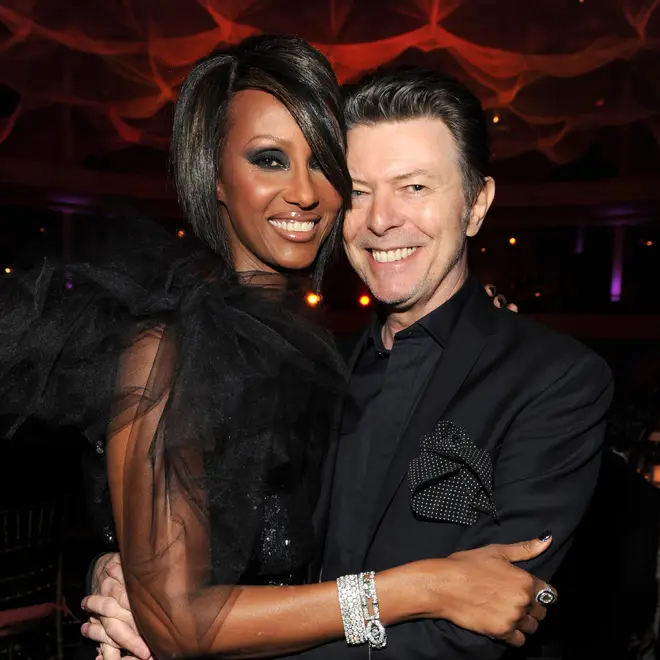 Iman and David Bowie in 2009