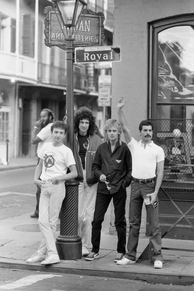 Queen in 1981. (Photo by Kent Gavin/Mirrorpix via Getty Images)