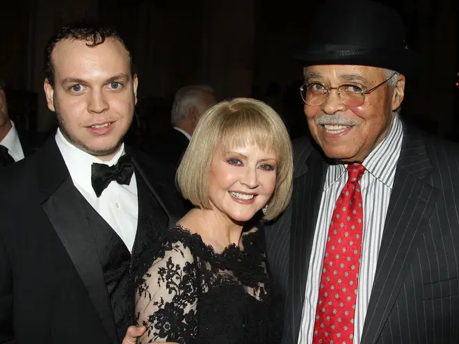 James Earl Jones with wife Cecilia and son Flynn in 2010