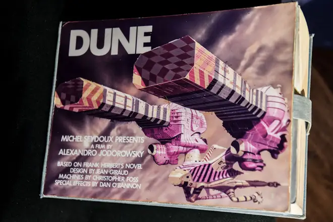 One of the ten existing Alejandro Jodorowsky's epic 1970 Dune storyboard copies