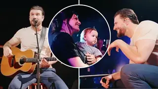 Sam Hunt stops concert to share adorable moment with baby daughter and wife Hannah