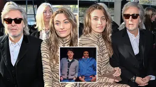 Paul McCartney and Paris Jackson watched Stella McCartney's runway show together.