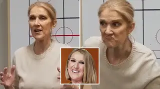 Céline Dion had hockey players "cracking up" during recent dressing room meeting at NHL game.
