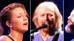 A video of Barry Gibb singing one of the Bee Gees greatest hits with his son Stephen and niece Samantha is a moment which will go down in music history.