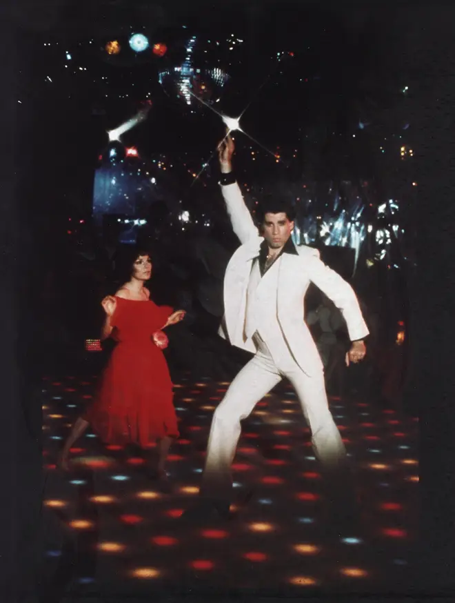 'Stayin' Alive' was a huge hit for the Bee Gees in 1977 after it written and released as part of the Grammy Award-winning soundtrack for Saturday Night Fever (pictured)