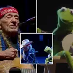 Willie Nelson and Kermit The Frog finally came together for a duet of 'Rainbow Connection'.