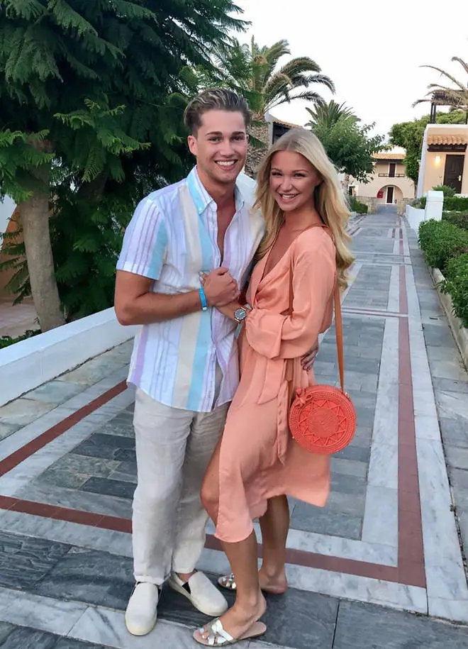 AJ and Abbie shared a sweet snap from their holiday to Crete earlier this month