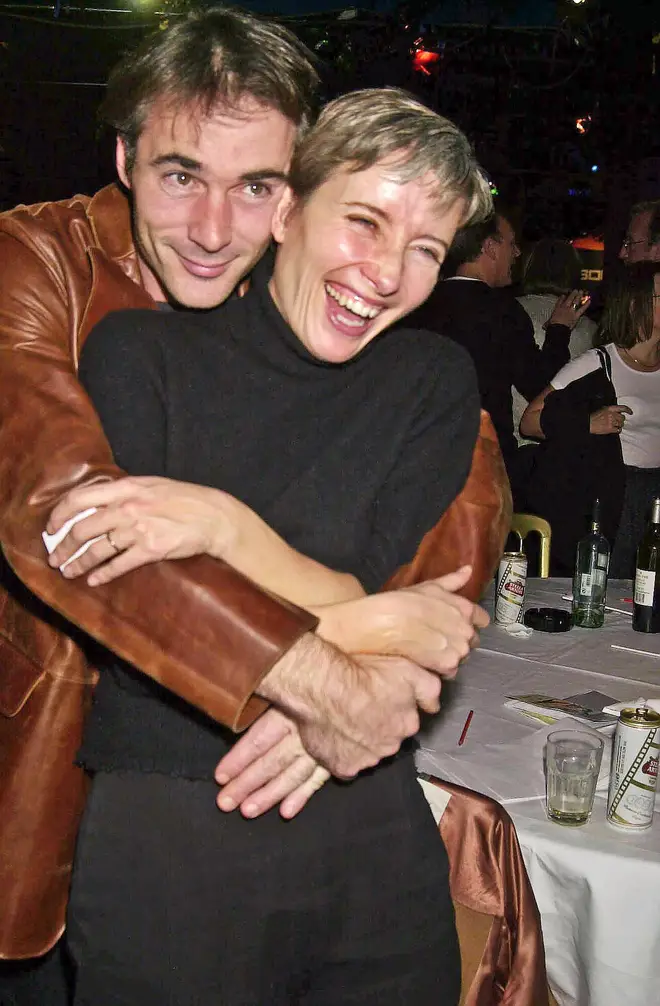 Greg and Emma Thompson were together eight years before they married. (Photo by Dave Benett/Getty Images).