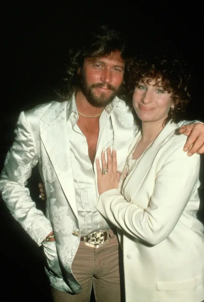 Barry Gibb writing some of the most famous songs in the world including Dolly Parton and Kenny Rogers' 'Islands in the Stream', Diana Ross' 'Chain Reaction' and Barbra Streisand's 'Woman in Love' (pictured with Barry in 1981)