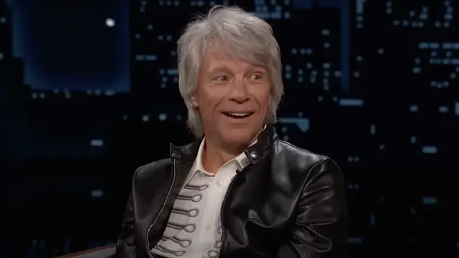 Appearing on US chat show Jimmy Kimmel Live! show to promote his upcoming documentary, Thank You, Good Night: The Bon Jovi Story!, Bon Jovi told the incredible story.