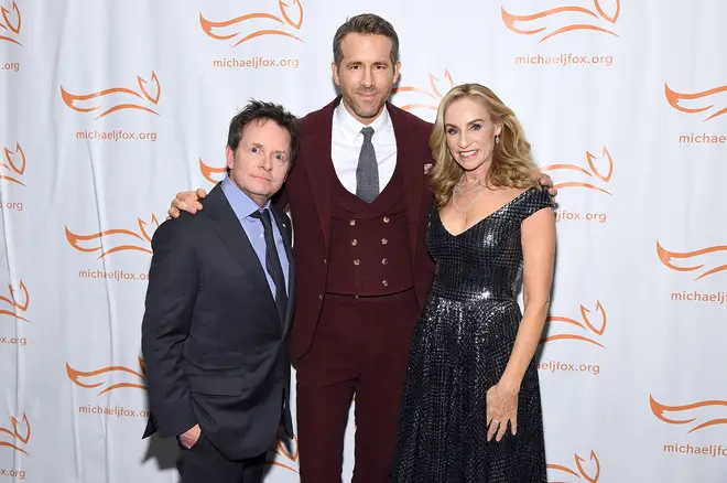 Michael J. Fox, Ryan Reynolds and Tracy Pollan in 2019. (Photo by Jamie McCarthy/Getty Images for The Michael J. Fox Foundation)