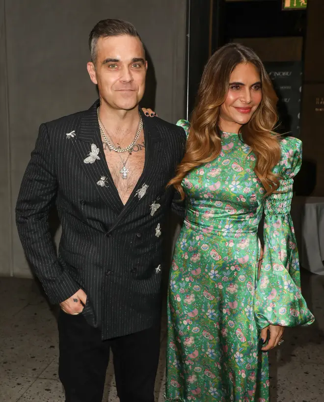 Robbie Williams and wife Ayda Field